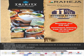 Announcing Food Court in Raheja Trinity with 11 % Assured Return